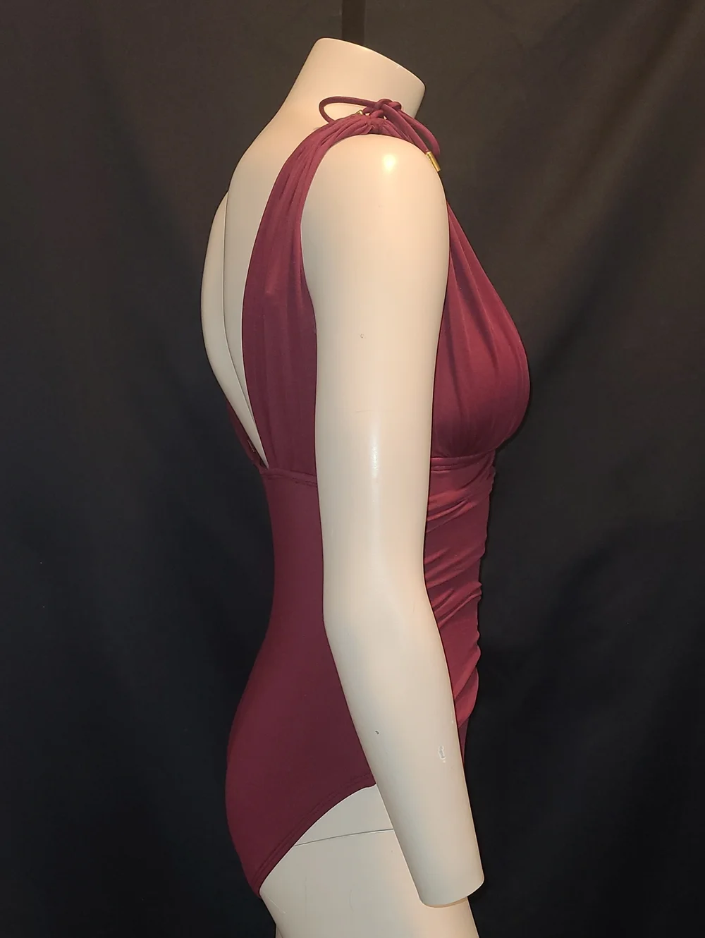 La Blanca Deep Berry One-Piece Swimsuit Size 8 - Picture 5 of 13